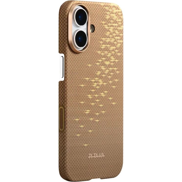 Ультратонкий чохол Pitaka Ultra-Slim Case для iPhone 17 (KI1701AG) - Golden Glint: фото 2 з 8