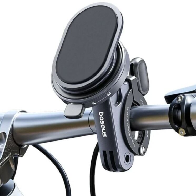 Велосипедный держатель Baseus PrimeTrip Series Stick-on Type (C40569001121-00) - Cosmic Black: фото 2 из 18