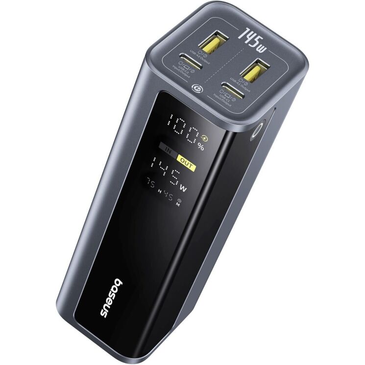 Внешний аккумулятор Baseus EnerGeek GP12 145W (20800mAh) + кабель Type-C to Type-C P10082109813-00 - Grey: фото 3 из 18