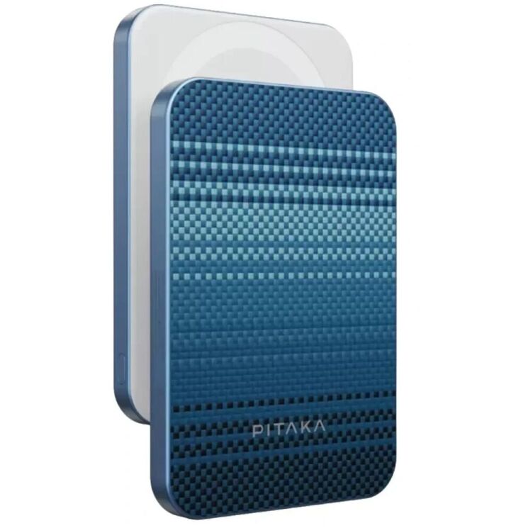 Внешний аккумулятор Pitaka Aramid Fiber Magnetic Qi2 20W (10000mAh) PBQ2503 - Moonrise: фото 1 из 8