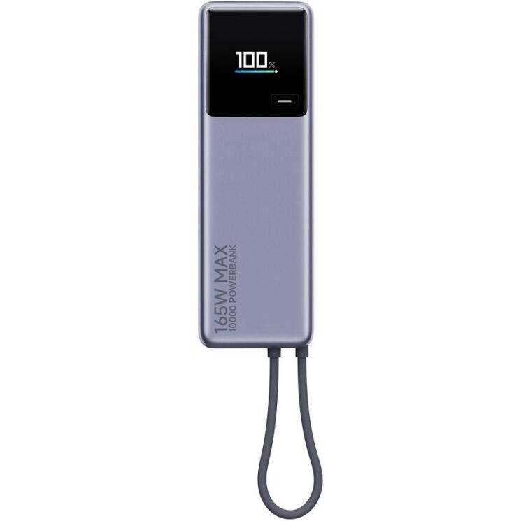 Зовнішній акумулятор Xiaomi 165W (10000mAh) + кабель Type-C BHR9361GL - Grey: фото 1 з 5