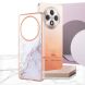 Захисний чохол Deexe Marble Case для OPPO Reno 12 F/FS - Purple (360131V). Фото 6 из 6