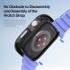Захисний чохол Dux Ducis Bamo Series для Apple Watch 10 42 mm - Black / Grey (364214BH). Фото 5 из 10