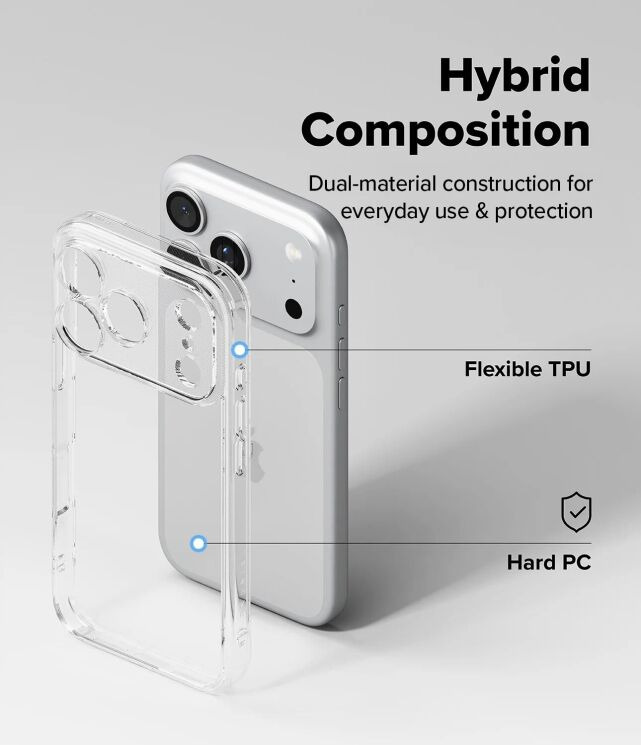 Защитный чехол Ringke Fusion для iPhone 18 Pro (8800380462519) - Clear (423767C) Защитный чехол Ringke Fusion для iPhone 18 Pro (8800380462519) - Clear: фото 12 из 19