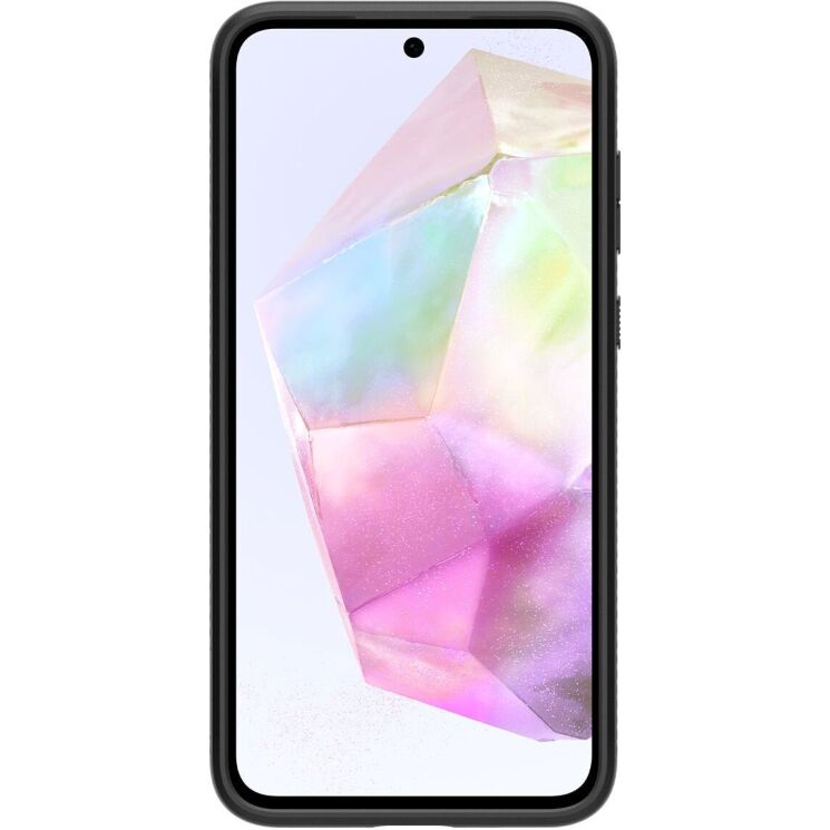 Захисний чохол Spigen (SGP) Liquid Air для Samsung Galaxy A35 (A356) - Matte Black: фото 7 з 18