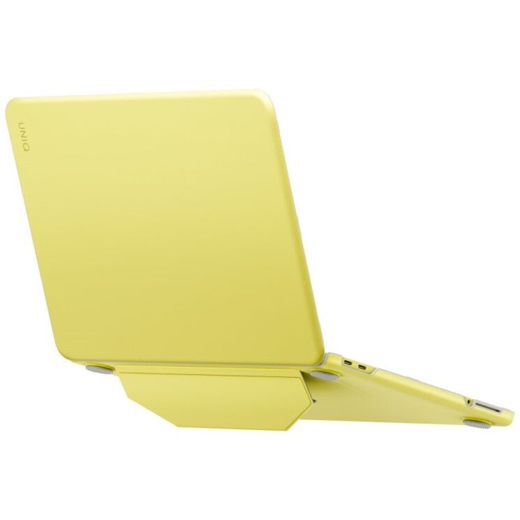 Защитная накладка UNIQ Lyden Versa Leatherette Case для MacBook Neo (2026) UNIQ-MBNEO-LYDVERYELLIM - Yellow: фото 3 из 8