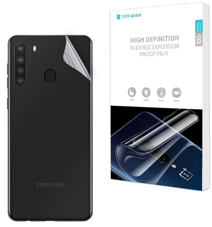 Захисна плівка на задню панель RockSpace Explosion-Proof SuperClear для Samsung Galaxy A21 (A215): фото 1 з 10