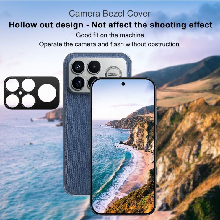 Защитная рамка IMAK Camera Styling для Xiaomi Poco F8 Ultra - Black: фото 5 из 7