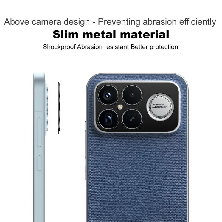 Защитная рамка IMAK Camera Styling для Xiaomi Poco F8 Ultra - Black: фото 4 из 7