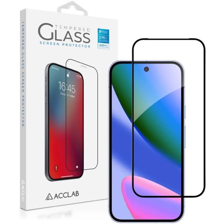 Защитное стекло ACCLAB Full Glue для Google Pixel 10 - Black: фото 1 из 7