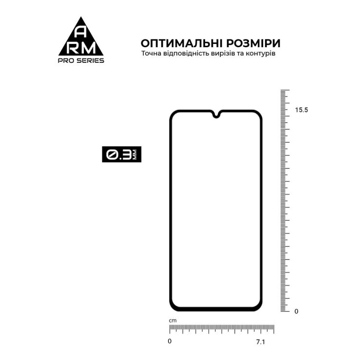 Защитное стекло ArmorStandart Pro 5D для Samsung Galaxy A15 (A155) / A25 (A256) - Black: фото 2 из 6