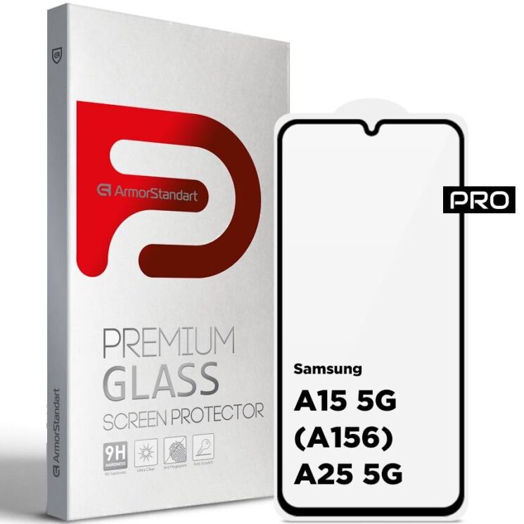 Защитное стекло ArmorStandart Pro 5D для Samsung Galaxy A15 (A155) / A25 (A256) - Black: фото 1 из 6