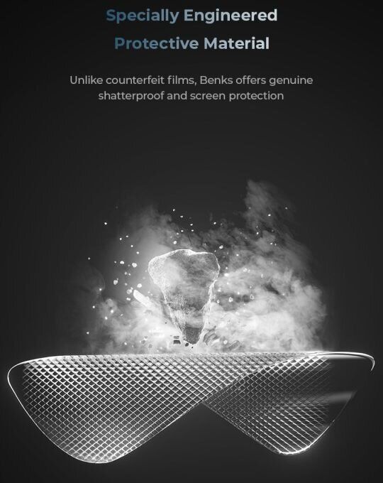 Защитное стекло BENKS GlassWarrior для Samsung Galaxy S25 Ultra (S938) - Black: фото 9 из 13