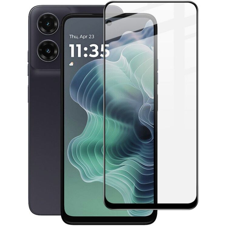 Защитное стекло IMAK 5D Pro+ Full Glue для Motorola Moto G35 - Black: фото 1 из 10