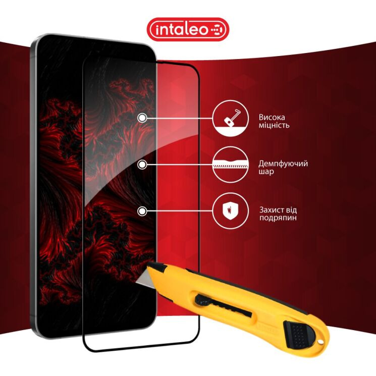 Защитное стекло Intaleo Full Glue для Samsung Galaxy S24 FE (S721) - Black: фото 6 из 9