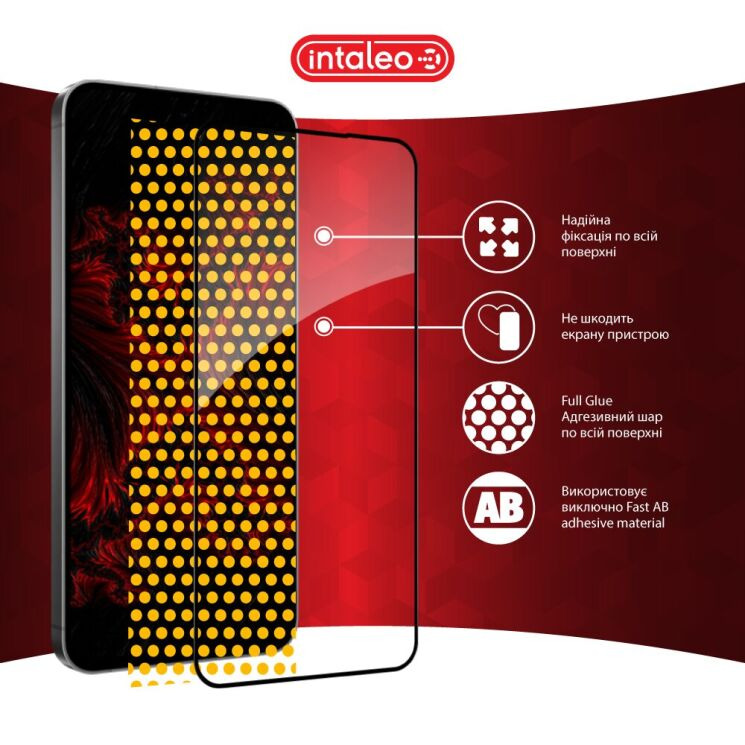Защитное стекло Intaleo Full Glue для Samsung Galaxy S24 FE (S721) - Black: фото 8 из 9