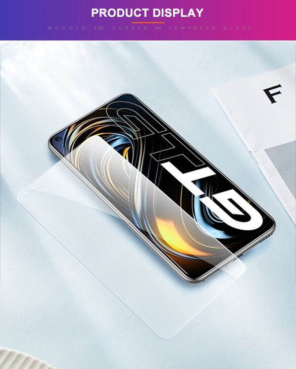 Защитное стекло MOCOLO 2.5D Arc Edge для Realme GT: фото 9 из 10