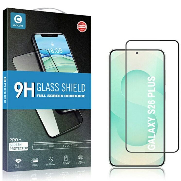Защитное стекло MOCOLO Full Glue Cover для Samsung Galaxy S26 Plus - Black: фото 6 из 6