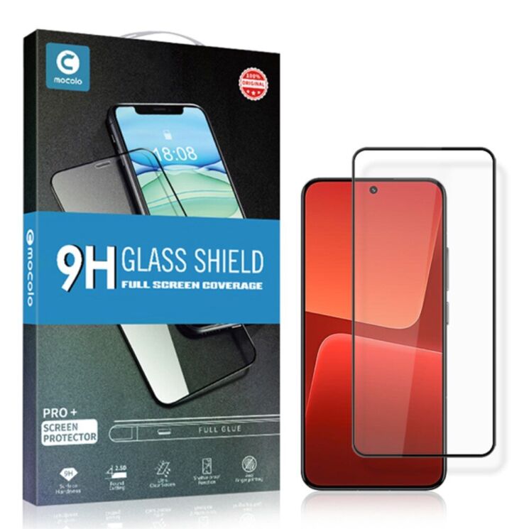 Захисне скло MOCOLO Full Glue Cover для Xiaomi 13 - Black: фото 10 з 10