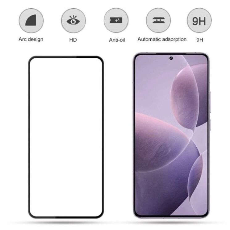 Защитное стекло MOCOLO Full Glue Cover для Xiaomi Poco F6 Pro - Black: фото 3 из 7