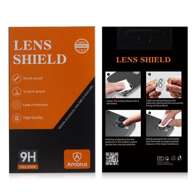 Защитное стекло на камеру AMORUS Lens Protector для Xiaomi Mi 10T / 10T Pro: фото 6 из 7