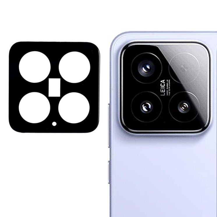 Защитное стекло на задню камеру Deexe Black Camera Lens для Xiaomi 15 - Black: фото 1 из 5