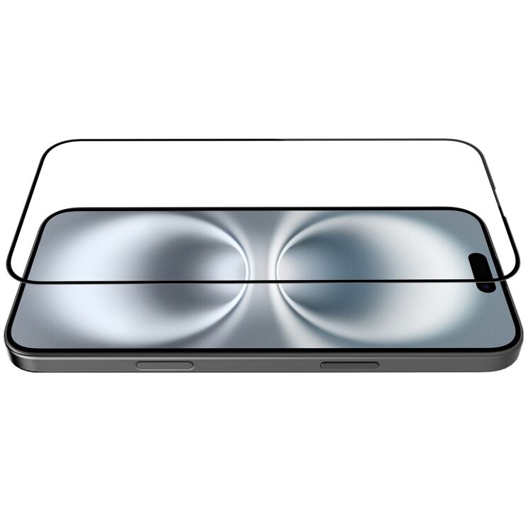 Защитное стекло NILLKIN 3D CP+ MAX для Apple iPhone 16 Plus - Black: фото 3 из 20