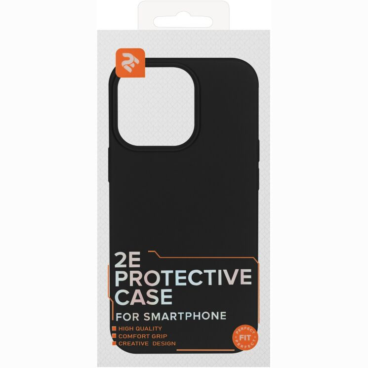 Захисний чохол 2Е Liquid Silicone для iPhone 13 Pro - Black: фото 3 з 3