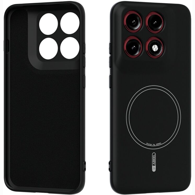 Защитный чехол ABEEL Lyra Skin with MagSafe для Motorola Edge 70 Pro - Black: фото 1 из 7
