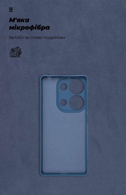 Защитный чехол ArmorStandart ICON Case для Xiaomi Redmi Note 14S - Dark Blue: фото 4 из 8