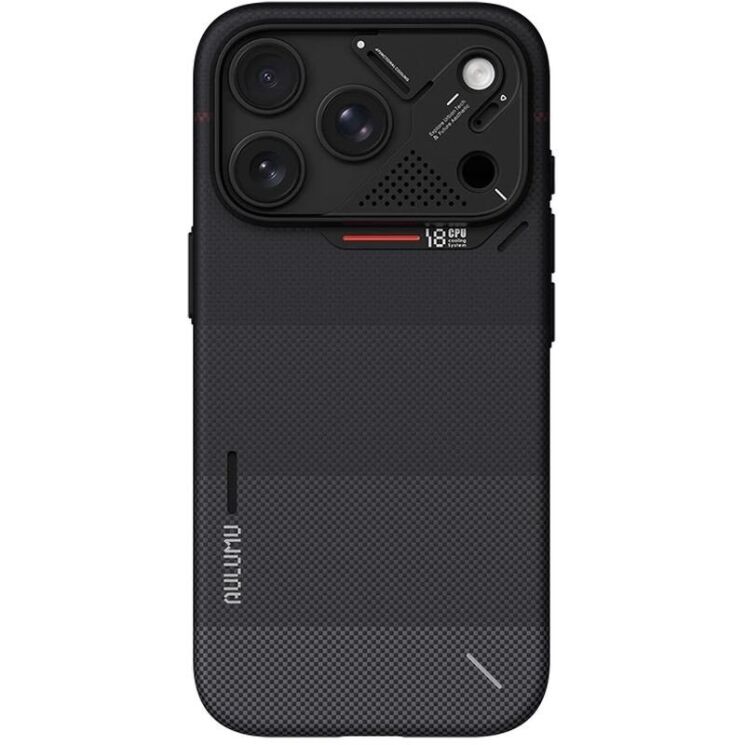 Захисний чохол AULUMU Ultra Slim Gradient Aramid Fiber Case для iPhone 18 Pro / 17 Pro - Black: фото 2 з 4