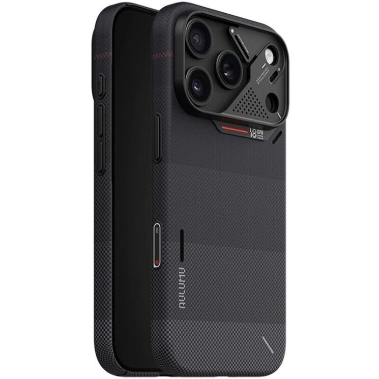 Захисний чохол AULUMU Ultra Slim Gradient Aramid Fiber Case для iPhone 18 Pro / 17 Pro - Black: фото 1 з 4