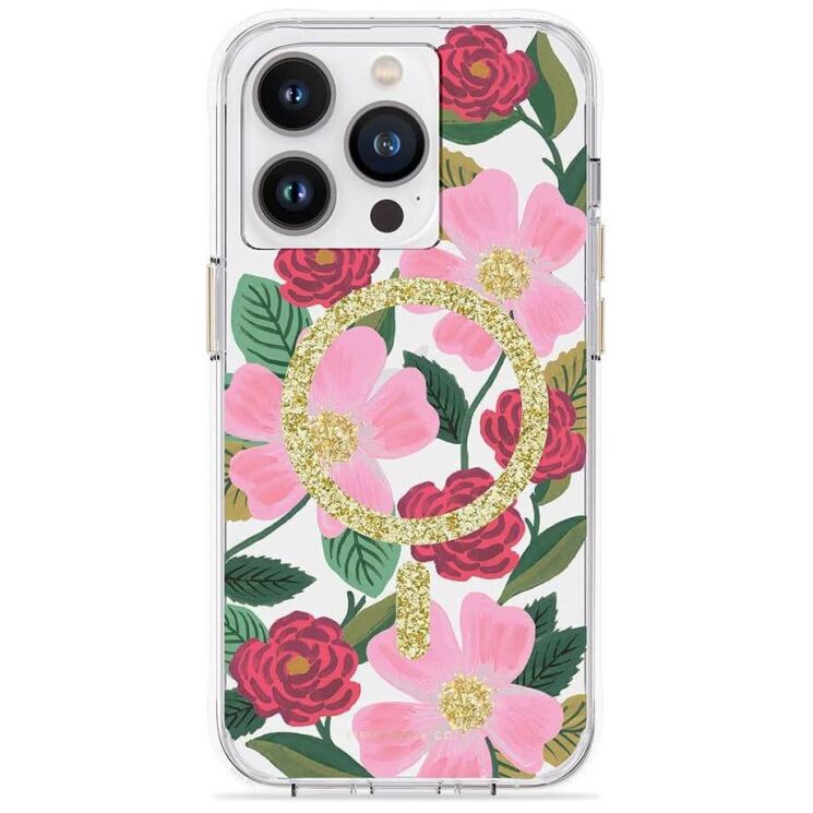 Защитный чехол Case-Mate Rifle Paper Co with MagSafe для Apple iPhone 14 Pro (RP049234) - Rose Garden: фото 3 из 5