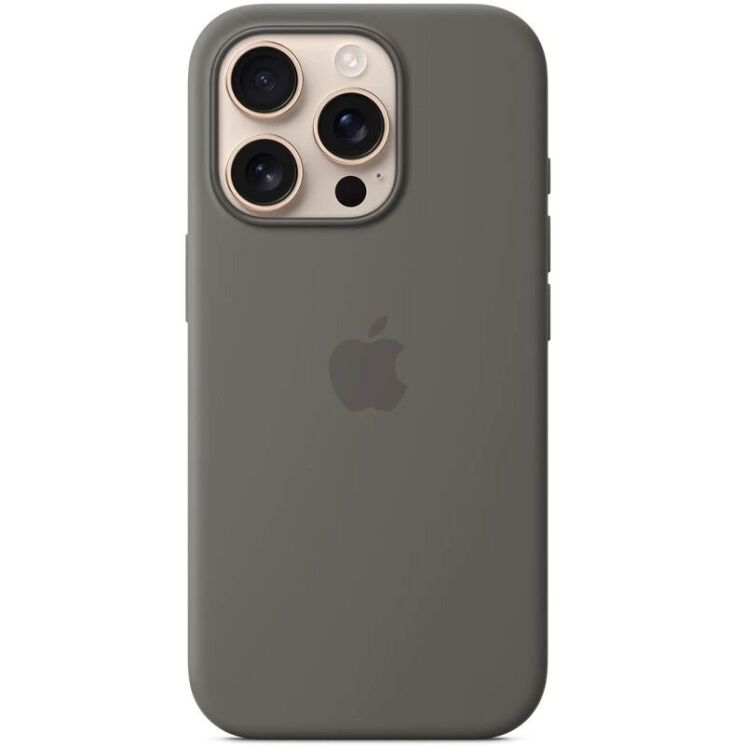 Защитный чехол Copiex Silicone Case with MagSafe для Apple iPhone 16 Pro Max - Stone Grey: фото 2 из 3