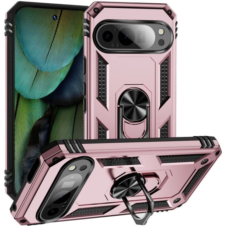 Защитный чехол Deexe Armor Case для Google Pixel 9 / 9 Pro - Rose Gold: фото 1 из 7