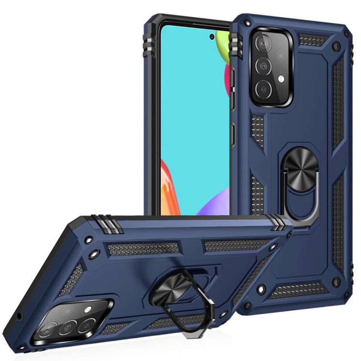 Захисний чохол Deexe Armor Case для Samsung Galaxy A52 (A525) / A52s (A528) - Blue: фото 1 з 5