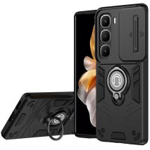Захисний чохол Deexe Armor MagShield для Infinix Hot 60 Pro - Black: фото 1 з 7