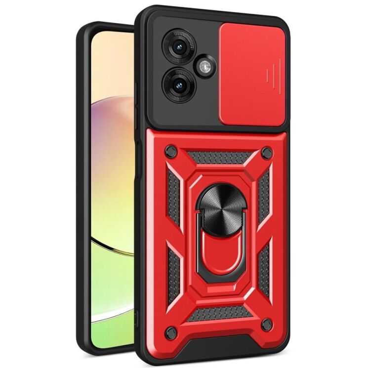 Захисний чохол Deexe Armor Shield для Motorola Moto G55 - Red: фото 1 з 10