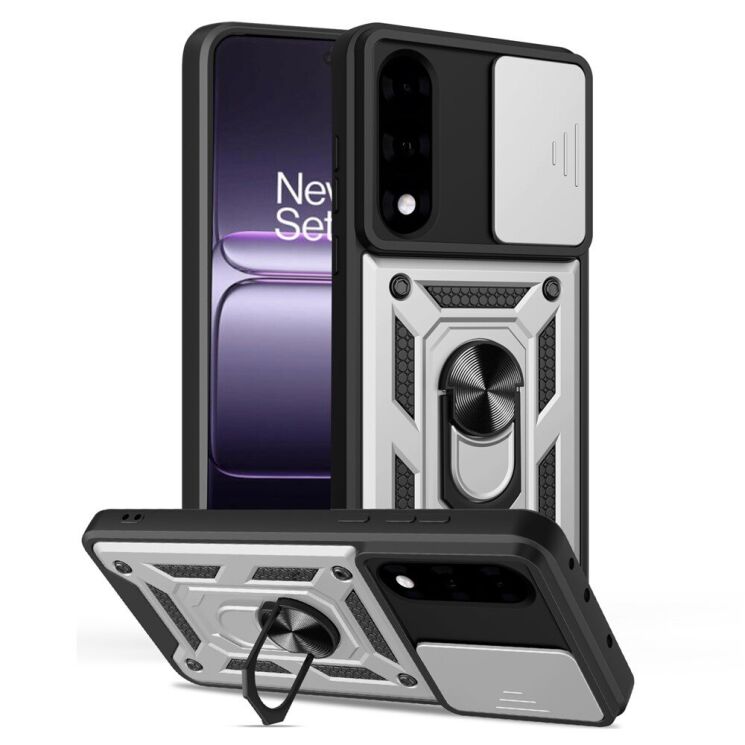 Захисний чохол Deexe Armor Shield для OnePlus Nord 5 / Ace 5 Ultra - Silver: фото 1 з 9