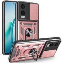 Защитный чехол Deexe Armor Shield для OnePlus Nord CE 4 Lite - Rose Gold: фото 1 из 10