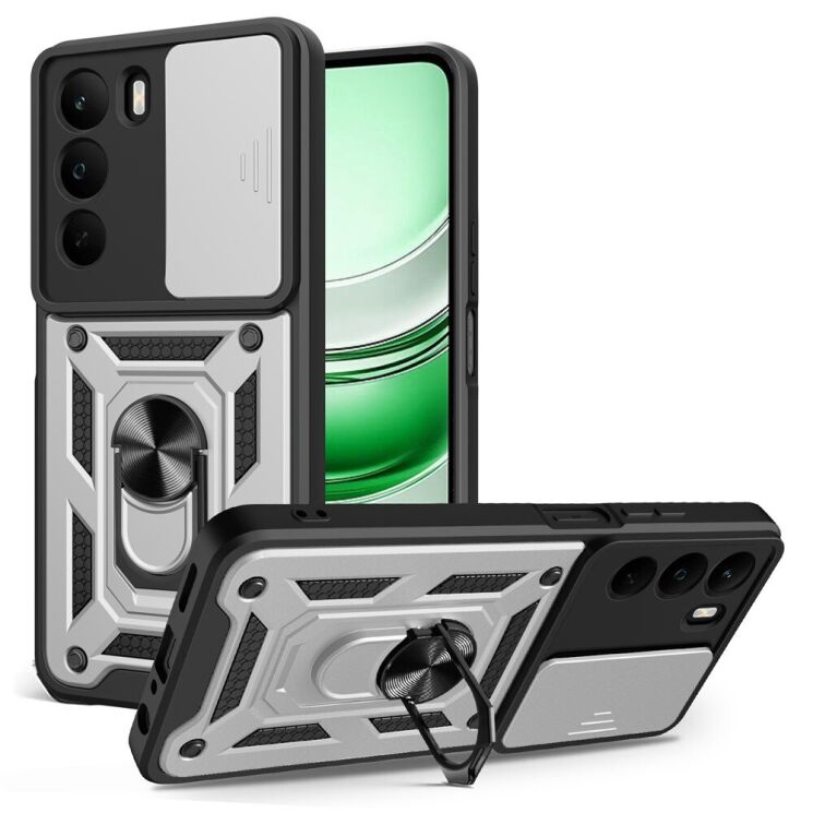 Захисний чохол Deexe Armor Shield для Realme C71 - Silver: фото 1 з 9
