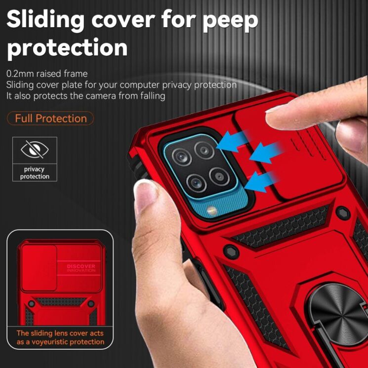 Защитный чехол Deexe Armor Shield для Samsung Galaxy A12 (A125) / A12 Nacho (A127) - Black: фото 5 из 8