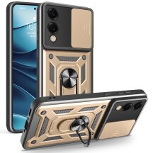 Защитный чехол Deexe Armor Shield для Samsung Galaxy S25 Edge (S937) - Gold: фото 1 из 10