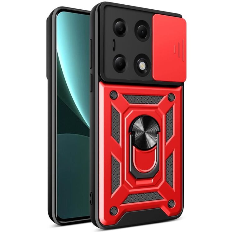 Защитный чехол Deexe Armor Shield для Xiaomi Redmi Note 13 Pro 4G / Poco M6 Pro - Red: фото 1 из 9