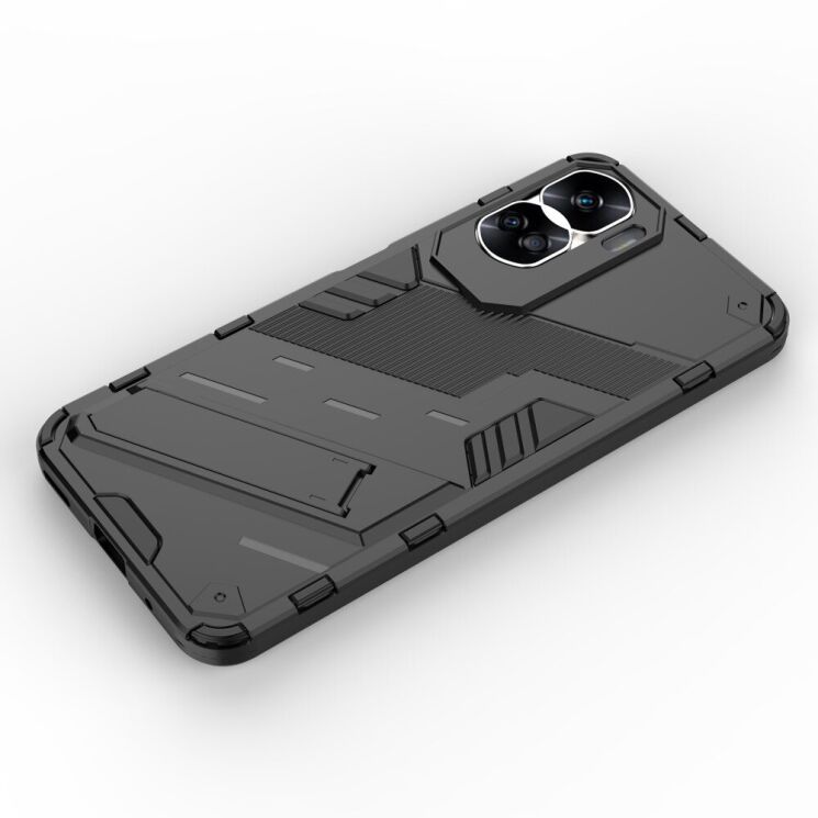 Захисний чохол Deexe Bibercas для Honor 90 Lite - Black: фото 4 з 10