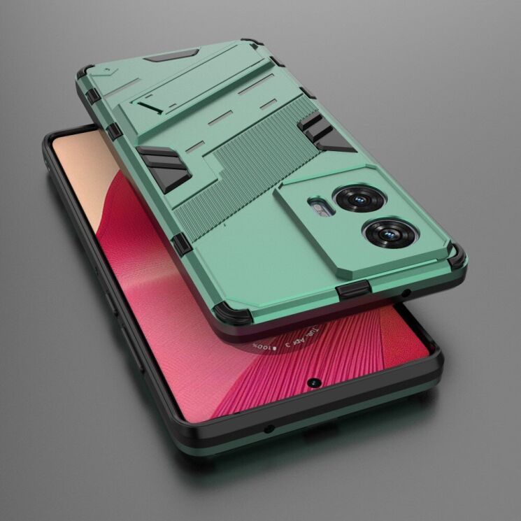 Защитный чехол Deexe Bibercas для Motorola Edge 50 Fusion - Green: фото 4 из 7