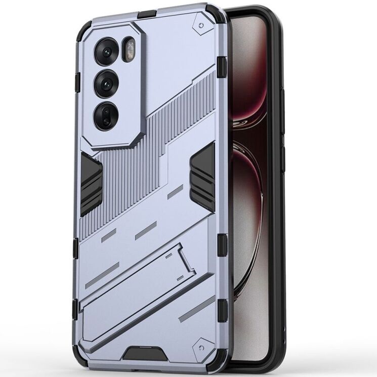 Защитный чехол Deexe Bibercas для OPPO Reno 12 Pro - Dark Blue: фото 2 из 7