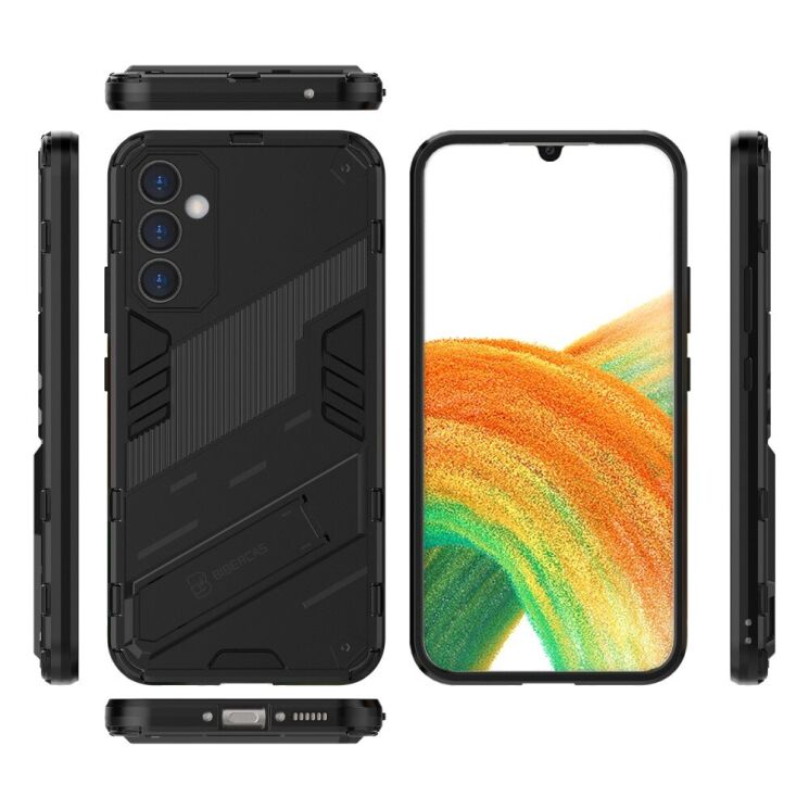Захисний чохол Deexe Bibercas для Samsung Galaxy A34 (A346) - Black: фото 5 з 8