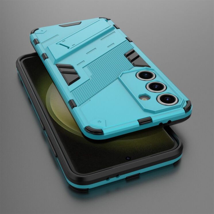Защитный чехол Deexe Bibercas для Samsung Galaxy S24 FE (S721) - Baby Blue: фото 5 из 7