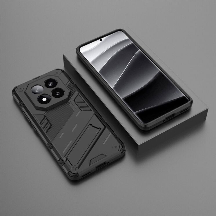 Защитный чехол Deexe Bibercas для Xiaomi Redmi Note 14 Pro Plus - Black: фото 5 из 6